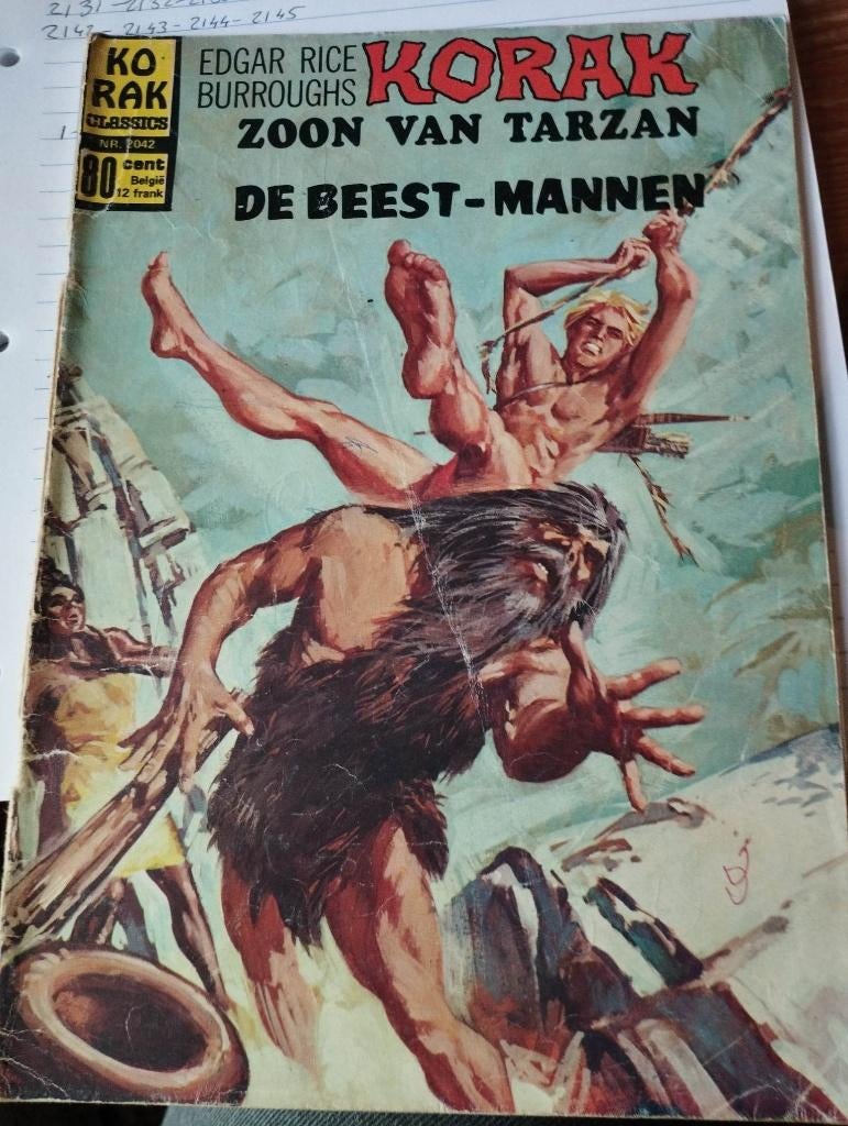 Korak zoon van Tarzan classics oud, Boeken, Strips | Comics, Meerdere comics, Ophalen, Gelezen, Europa