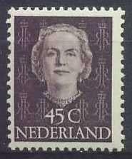 Nederland NVPH nr 530 ongebruikt Koningin Juliana 1950, Ophalen of Verzenden, Na 1940, Postfris
