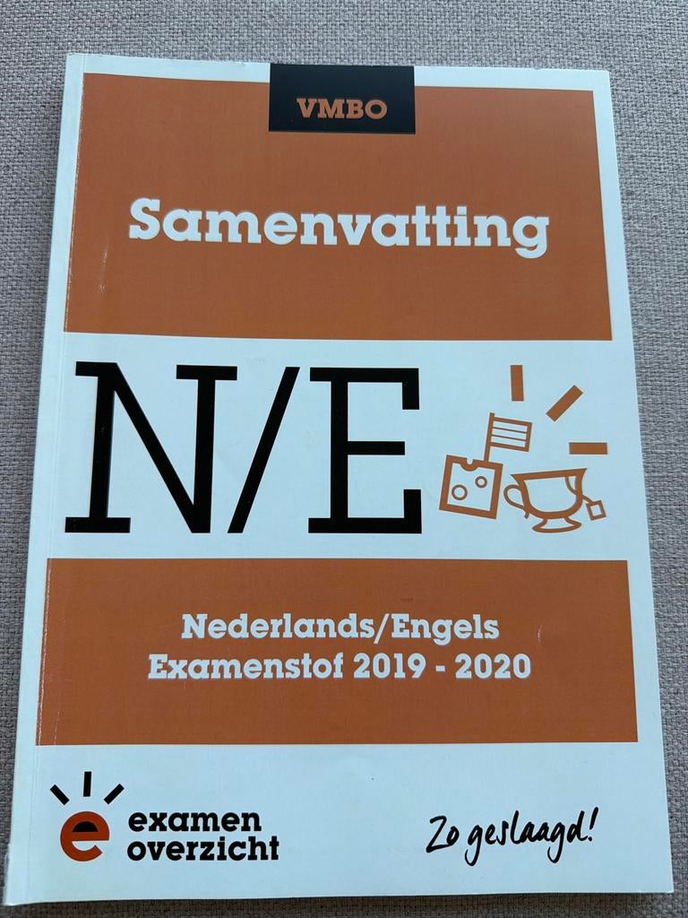 VMBO Samenvatting Nederlands/Engels Examenstof 2019-2020, Boeken, Schoolboeken, Ophalen, Zo goed als nieuw, VMBO, Nederlands