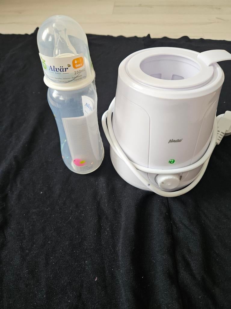 Alecto flessenwarmer met nieuwe fles, Kinderen en Baby's, Babyvoeding en Toebehoren, Ophalen of Verzenden, Gebruikt, Flessen- of potjesverwarmer