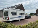 Hobby 455 UF Excellent - Mooie caravan met mover!, Caravans en Kamperen, Caravans, Luifel, Hobby, 95 kg, Dwarsbed