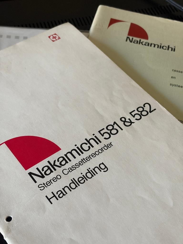 Nakamichi 581/582 Handleiding, Ophalen of Verzenden, Overige merken