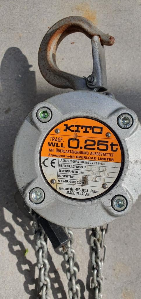 KITO mini handkettingtakel, Ophalen of Verzenden