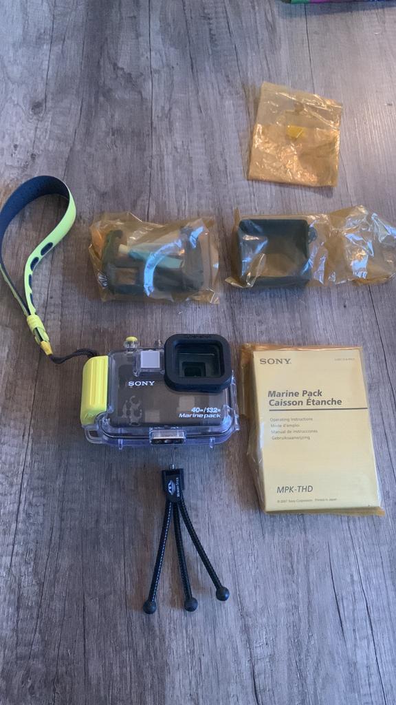 Sony Marine Pack MPK-THD Onderwaterhuis met accessoires, Audio, Tv en Foto, Fotografie | Onderwatercamera's, Gebruikt, Onderwaterhuis