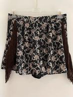 Pinko broekje met franjes maat it 44, Maat 38/40 (M), Kort, Zwart, Ophalen of Verzenden