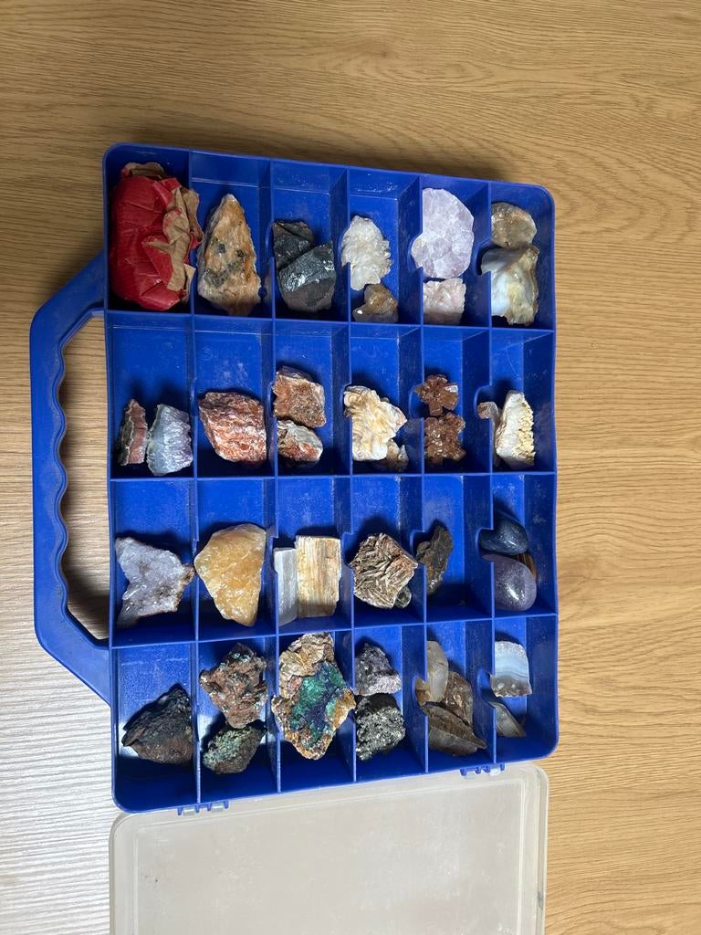 Verzameling van diverse mineralen, Verzamelen, Mineralen en Fossielen, Ophalen, Mineraal
