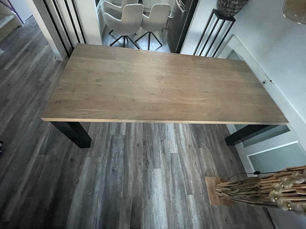 Grotr Eiken eettafel, Huis en Inrichting, Ophalen, Gebruikt, 100 tot 150 cm, Eikenhout