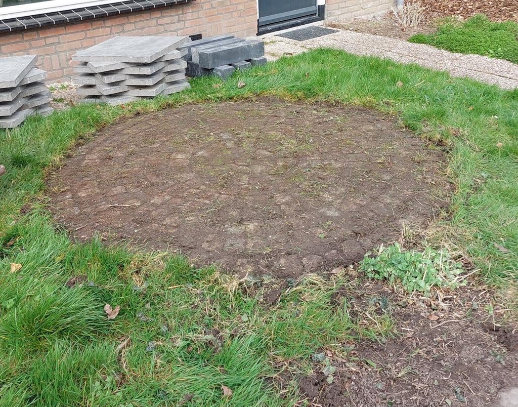 Klinkers voor cirkel., Tuin en Terras, Ophalen, Minder dan 10 m²