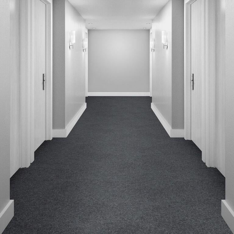 Superflor II Raven Interface grijze tapijttegels naaldvilt, Huis en Inrichting, Stoffering | Vloerbedekking, 75 m² of meer, Nieuw