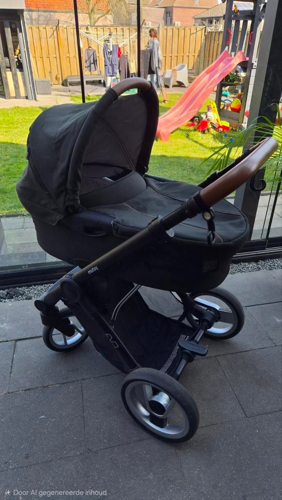 Mutsy Evo kinderwagen donkergroen met veel accessoires, Ophalen, Gebruikt, Combiwagen, Mutsy