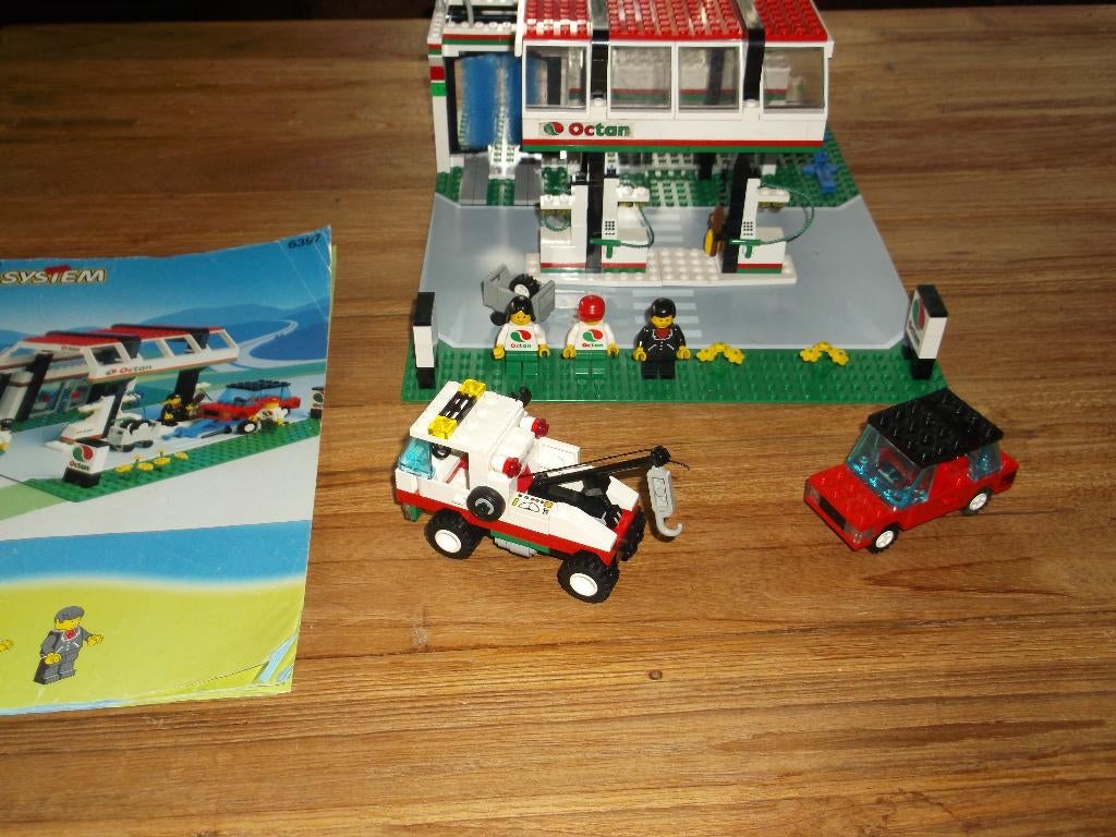 lego 6397 gas n, wash express, Kinderen en Baby's, Speelgoed | Duplo en Lego, Ophalen of Verzenden, Gebruikt, Complete set, Lego