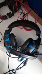 Gaming Headset met Microfoon - Zwart/Blauw, Ophalen of Verzenden, Gebruikt, Over oor (circumaural), Overige merken