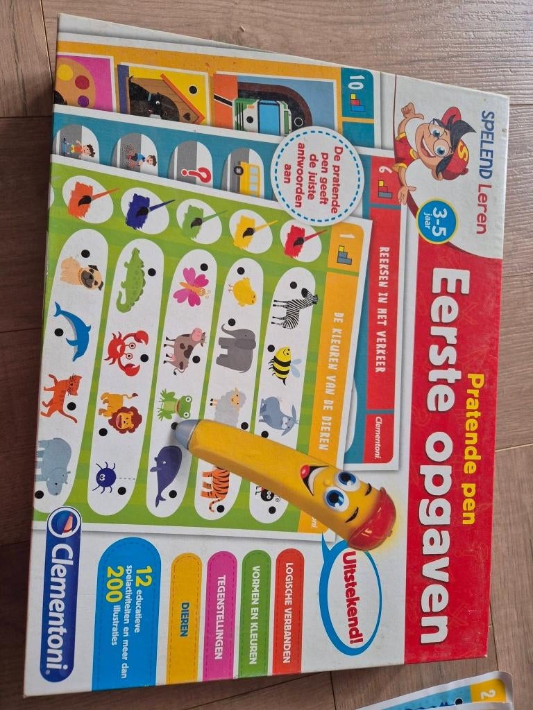 Clementoni pratende pen eerste opgaven, Ophalen of Verzenden, Gebruikt, Ontdekken, Met geluid