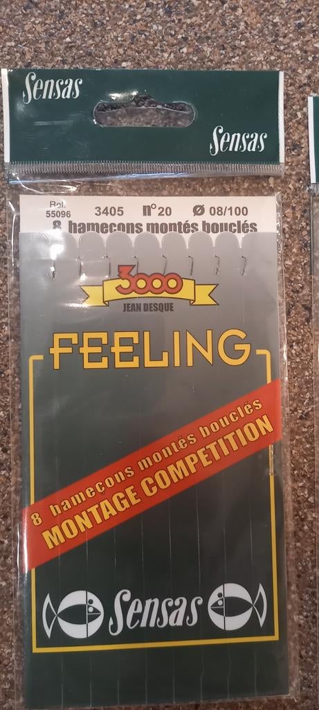 Sensas Feeling vaste hengel onderlijnen 18 & 40cm. (49st.), Nieuw, Ophalen of Verzenden, Nvt, Vaste hengel