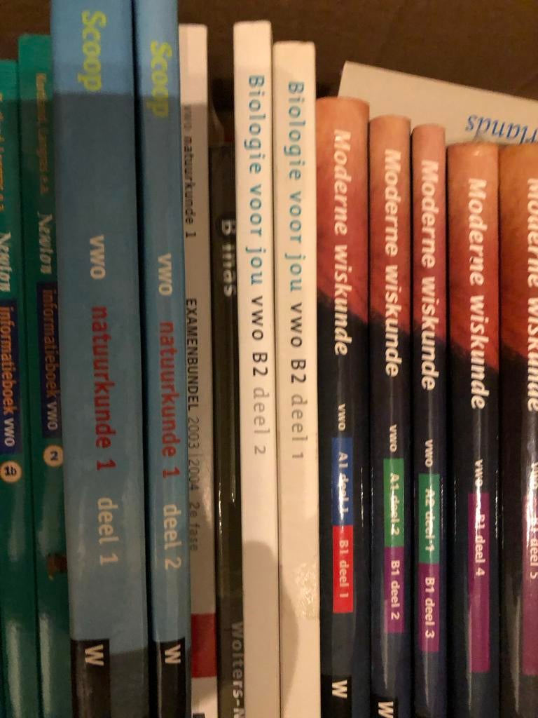 Wiskunde, Natuurkunde, Scheikunde, Biologie, woordenboeken, Ophalen of Verzenden, Gelezen, VWO, Wiskunde A