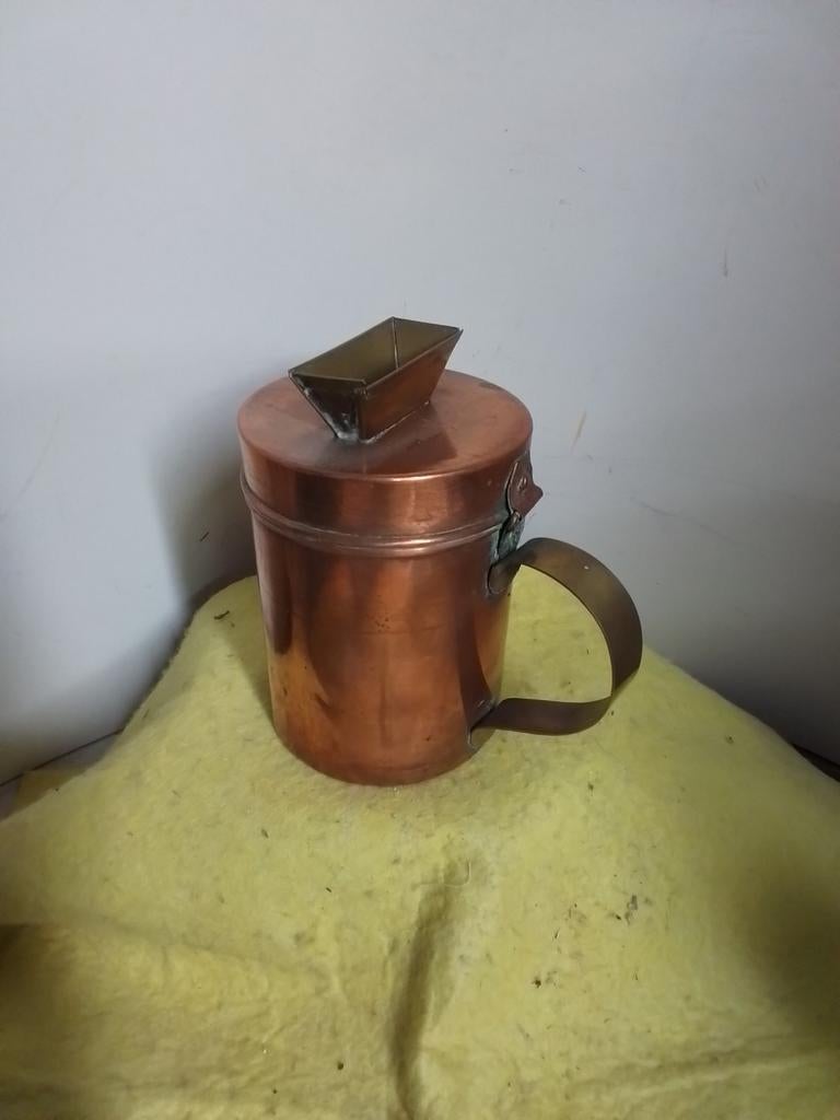 3576) antieke messingcollecte bus  orgeldraaier, Ophalen of Verzenden