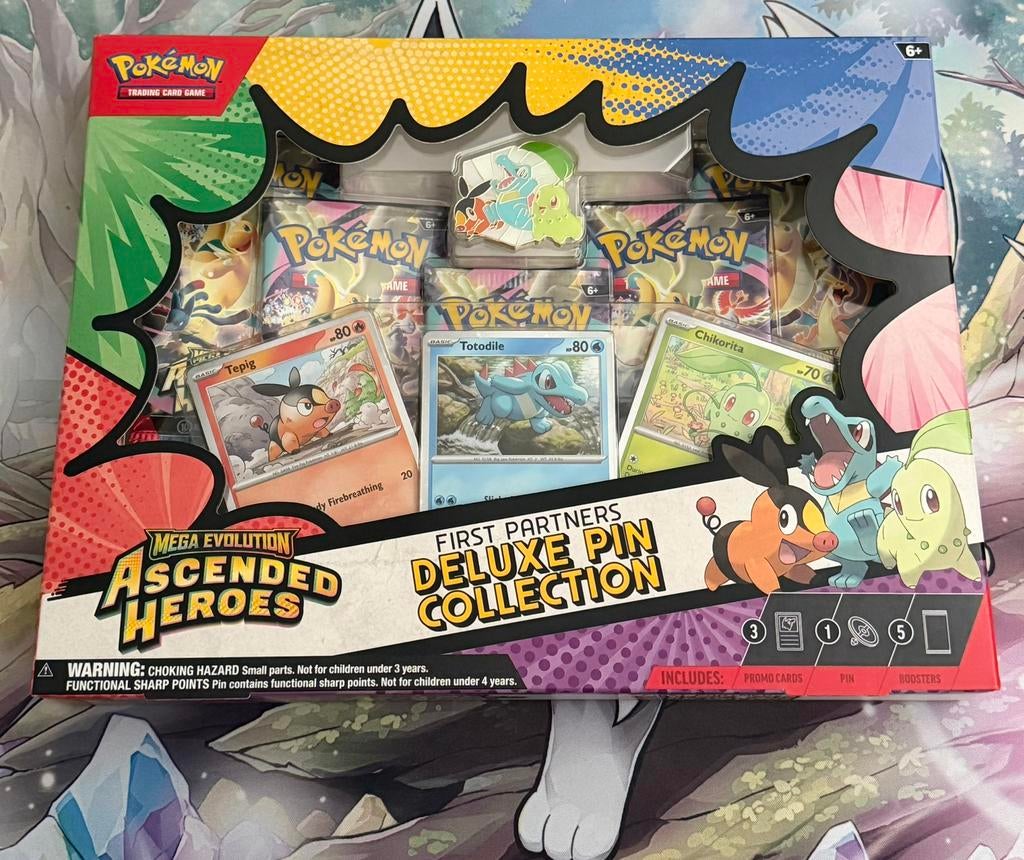 Ascended Heroes Deluxe Pin Collection, Ophalen of Verzenden, Zo goed als nieuw, Boosterbox