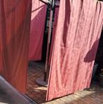 7 roze gordijnen met patroon, Overige kleuren, 200 cm of meer, 150 tot 200 cm, Onbekend