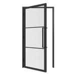 Stalen deur met kozijn binnendeur | kant-en-klaar, Niet ingevuld, 80 tot 100 cm, Binnendeur, Nieuw