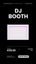 DJ Booth wit met rgb te huur, Ophalen, Gebruikt, Dj-set, Overige merken