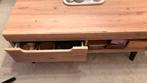Houten salontafel met lade(Meubella), 100 tot 150 cm, Eikenhout, Ophalen of Verzenden, Zo goed als nieuw