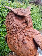 Zeer veel modellen nieuwe gietijzeren uilen op voorraad., Tuin en Terras, Tuinbeelden, Ophalen of Verzenden, Nieuw, Metaal, Dierenbeeld