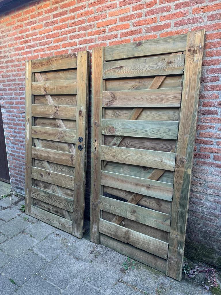 Tuinpoort / poort, Tuin en Terras, Ophalen, Minder dan 3 meter, Hout, 1 tot 2 meter