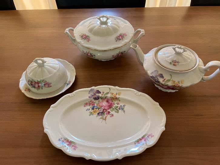 Carl Tielsch: prachtig antieke serviesdelen, Antiek en Kunst, Antiek | Servies los, Ophalen of Verzenden