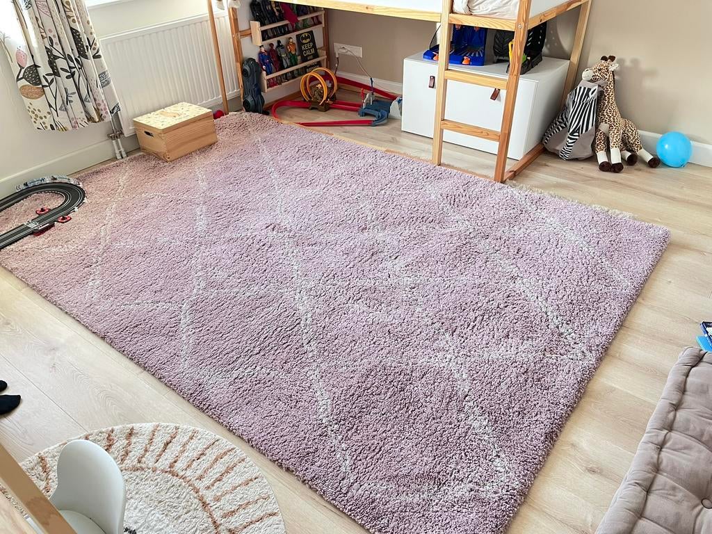 Zacht Hoogpolig Vloerkleed - 200 x 295 cm - Zeer Nette Staat, Ophalen, Zo goed als nieuw, Rechthoekig, 200 cm of meer