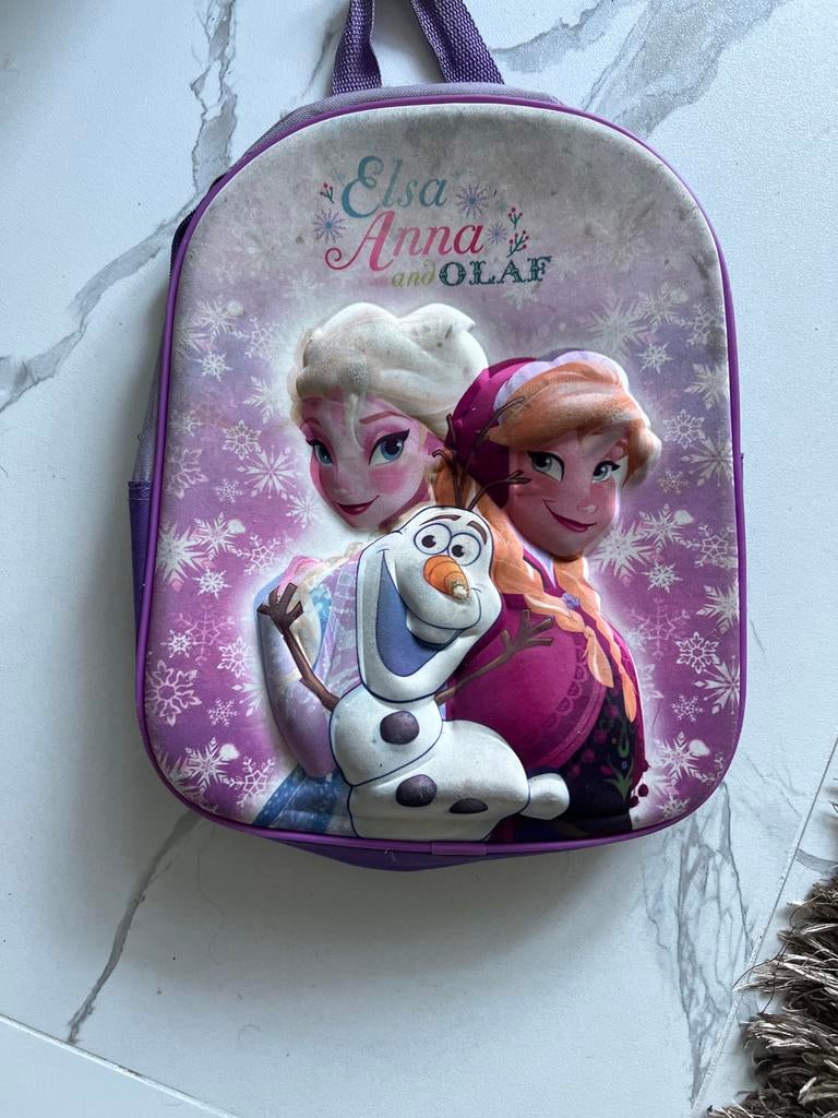 Frozen rugzak Elsa Anna Olaf, Gebruikt, Minder dan 30 cm, Disney of Dora, Ophalen of Verzenden