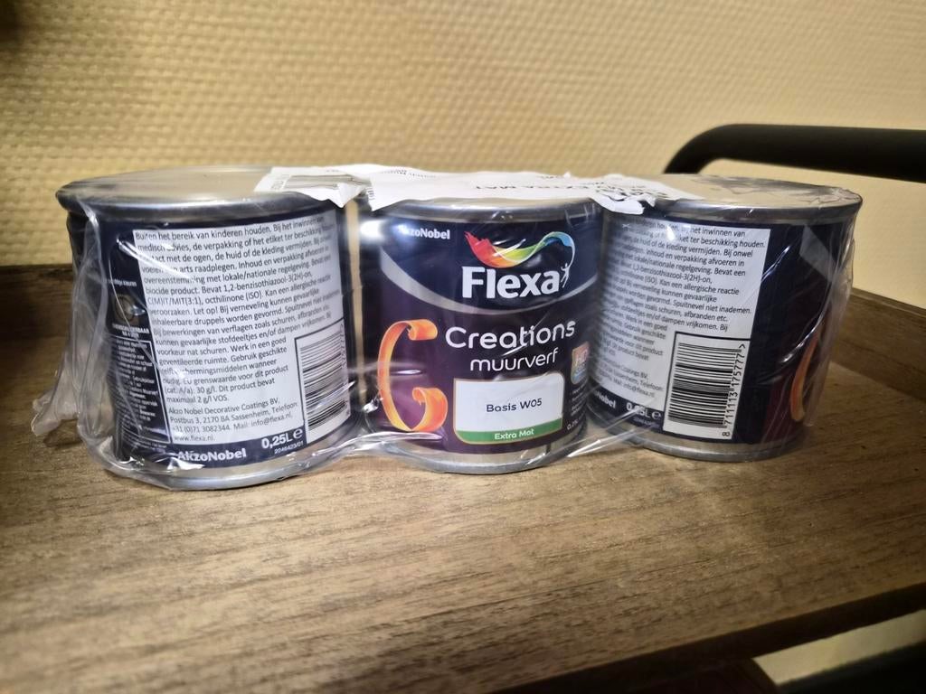 Flexa Creations Muurverf - 3x 250ml Extra Mat, Ophalen of Verzenden, Nieuw