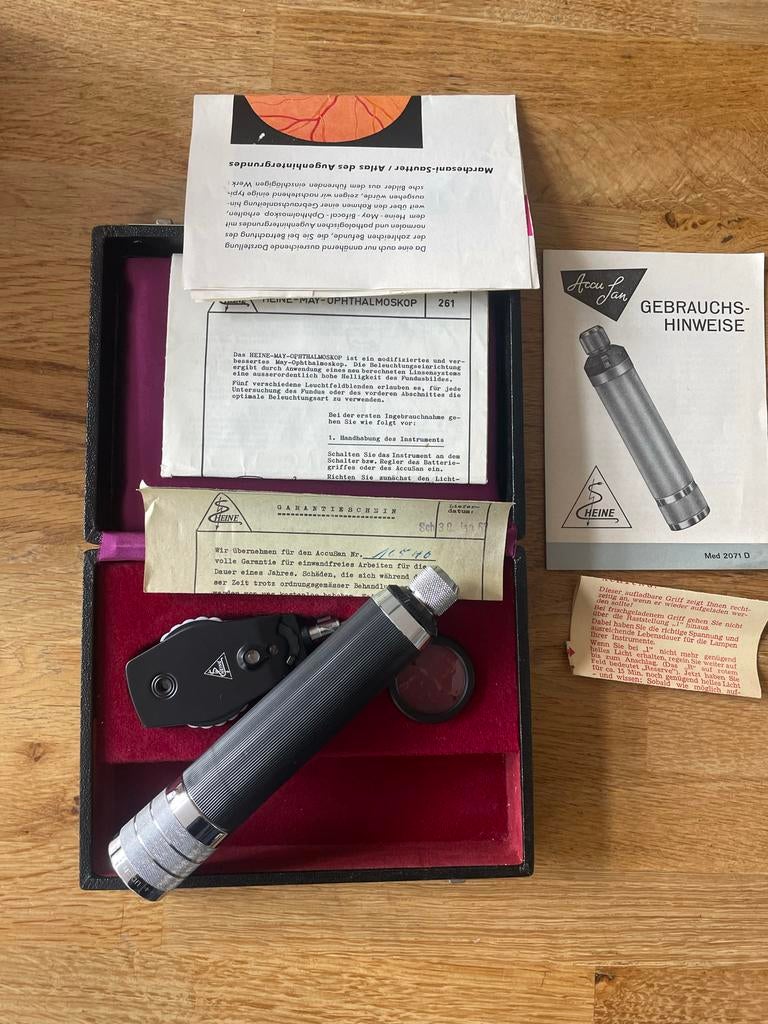 Heine Ophthalmoscoop voor oogmeting uit de jaren 60, Ophalen of Verzenden