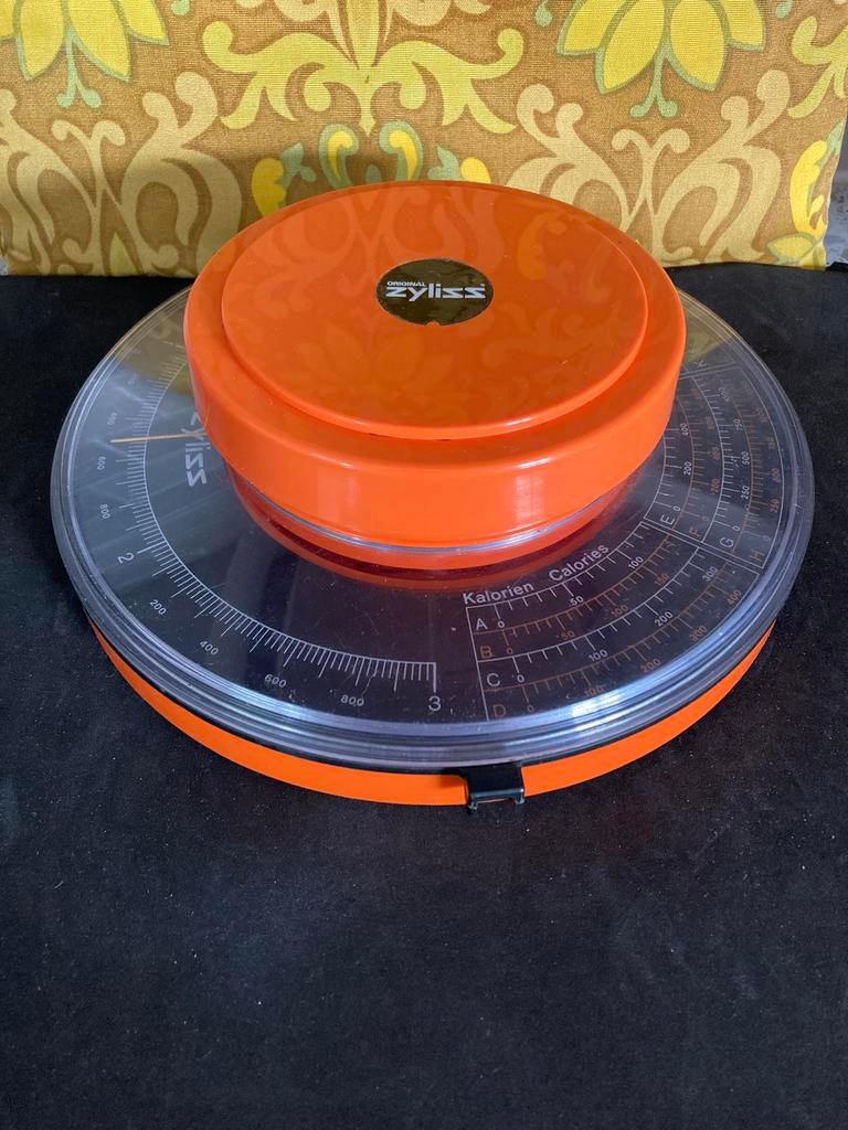 Vintage Zyliss oranje keukenweegschaal (041023), Ophalen of Verzenden, Gebruikt, Oranje