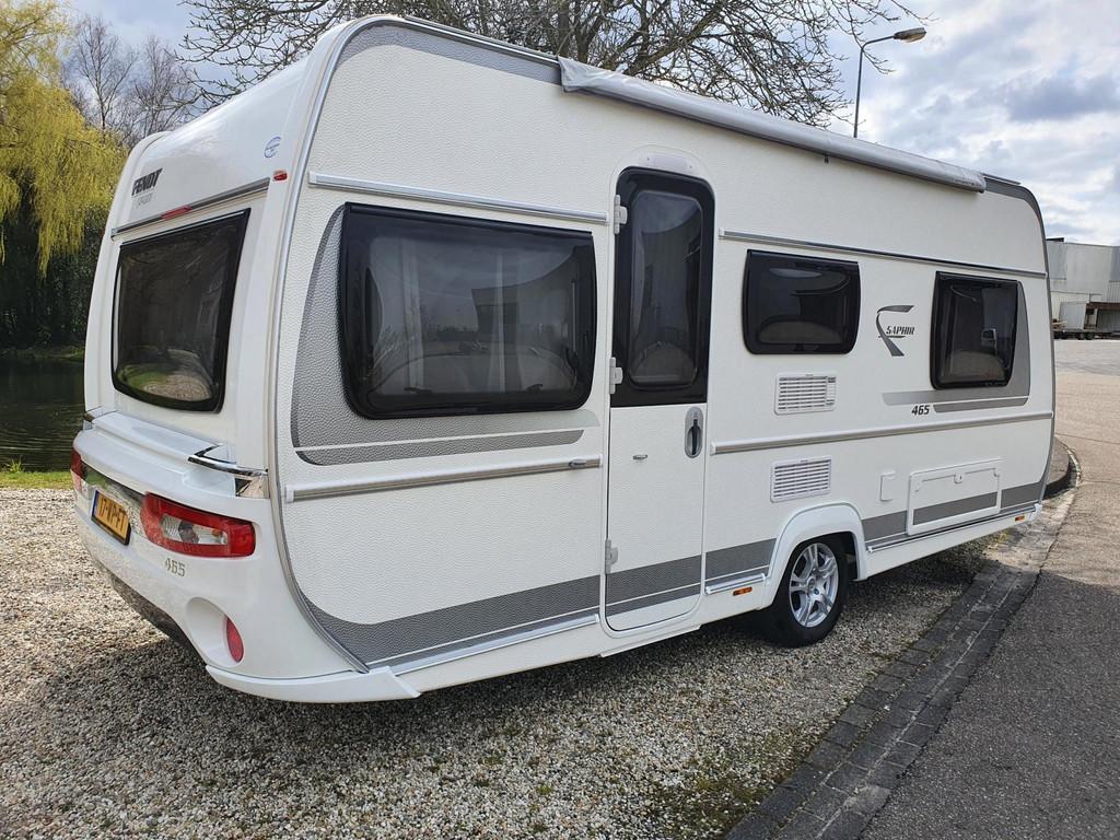 Fendt caravan SAPHIR 465 TG enkele bedden/rondzit/TENT/luife, Caravans en Kamperen, Caravans, Bedrijf, Fendt, 1250 - 1500 kg, Luifel