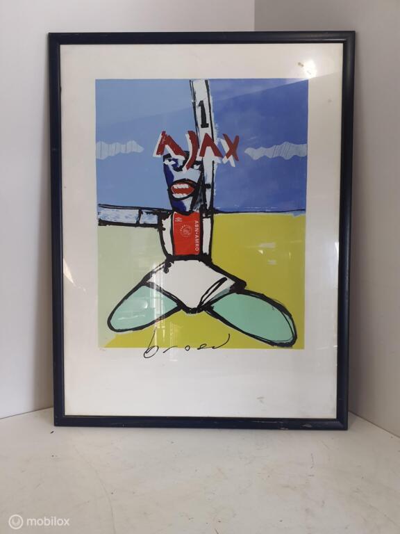 Zeefdruk Herman Brood. Nr 62 van 350.