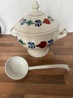 Boerenbond soepterrine met opscheplepel, Ophalen of Verzenden, Zo goed als nieuw, Boerenbont