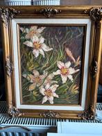 Bloemen schilderij in gouden lijst, Verzenden