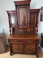 Antieke Kast: Prachtig bewerkt dressoir met opbouw, Ophalen