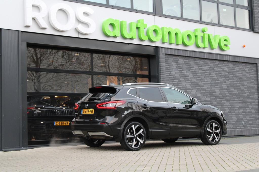 Nissan QASHQAI 1.2 Tekna + | PANO | 360 | BOSE | MEMORY | ST, Auto's, Gebruikt, 4 cilinders, 116 pk, Zwart