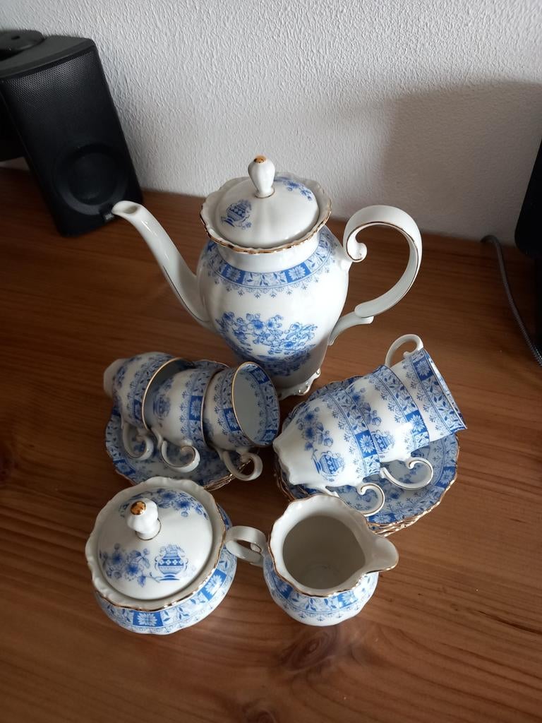 Seltmann Weiden Theresia servies, blauw-wit, Ophalen