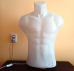 lamp Atletische mannen torso lamp paspop, Ophalen of Verzenden, Zo goed als nieuw, Kunststof, 50 tot 75 cm