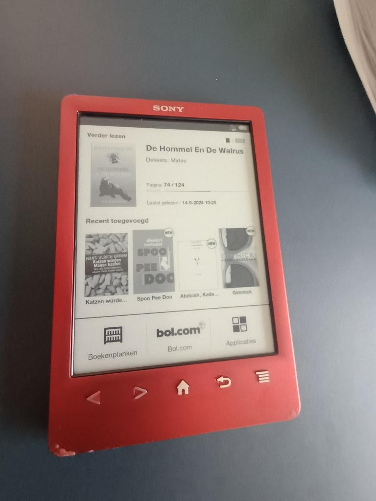 Sony E-reader, Computers en Software, E-readers, Gebruikt, Wi-Fi, Ophalen of Verzenden