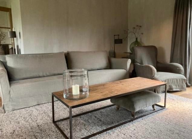 L'authentique Bank Judith - Comfortabele 4-zits bank, Ophalen, 250 tot 300 cm, 100 tot 125 cm, Driepersoons