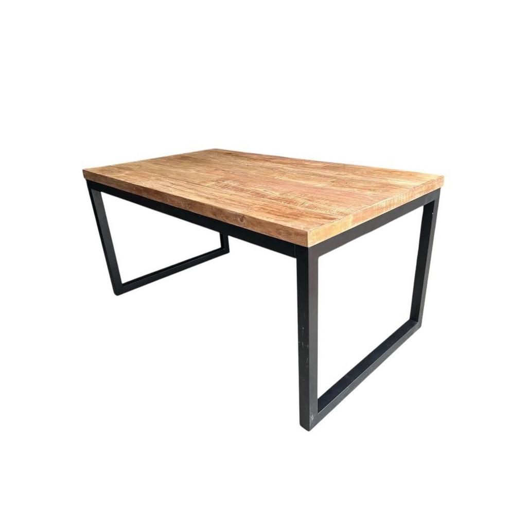 Industriële Eettafel 150x90, Ophalen, 200 cm of meer, 50 tot 100 cm, Zo goed als nieuw