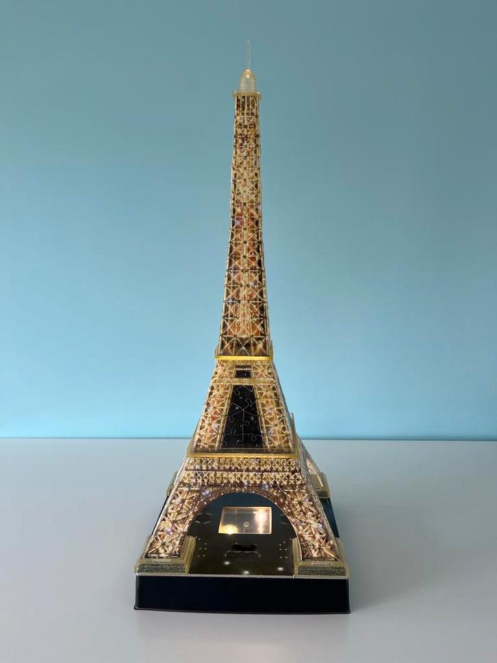Ravensburger 3D Puzzel Eiffeltoren Night Edition, Hobby en Vrije tijd, Denksport en Puzzels, Gebruikt, Rubik's of 3D-puzzel, Minder dan 500 stukjes