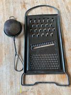 Vintage rasp en theezeefje, Ophalen of Verzenden