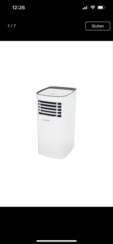 MOBIELE 3 IN 1 AIRCO. KOELEN - DROGEN EN VENTILEREN, Ophalen, Timer, 3 snelheden of meer, Zo goed als nieuw