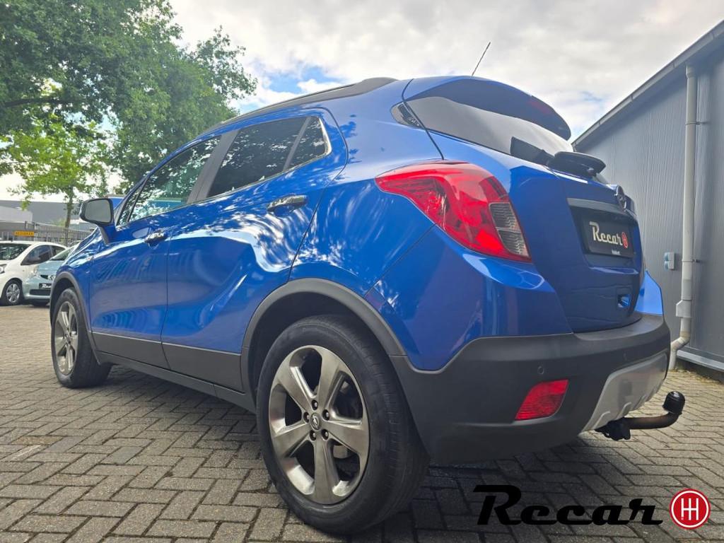 Opel Mokka - 1.4 T Cosmo/Camera/Navi/Pdc/Cruise/Trekhaak, Auto's, Euro 5, Gebruikt, 4 cilinders, Blauw