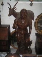 prachtig houtsnijwerk Groot houten beeld zuiver handwerk, Antiek en Kunst, Kunst | Beelden en Houtsnijwerken, Ophalen