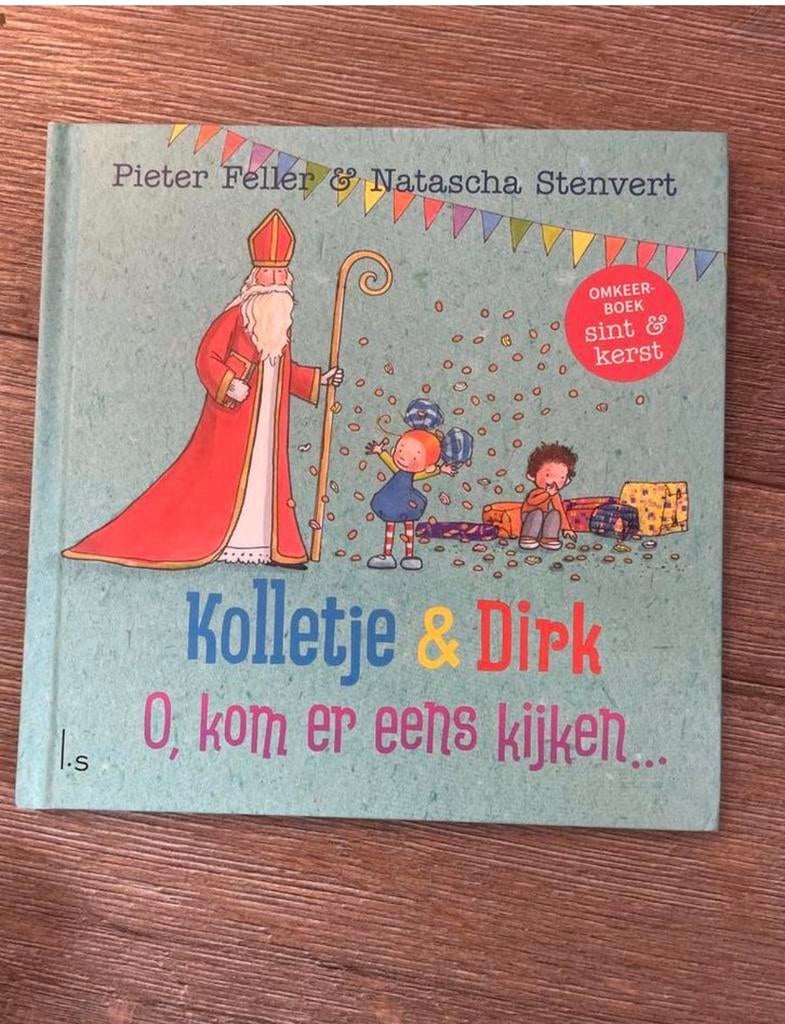 Kolletje & Dirk: Sinterklaas & Kerst omkeerboek, Ophalen of Verzenden, Zo goed als nieuw, Fictie algemeen